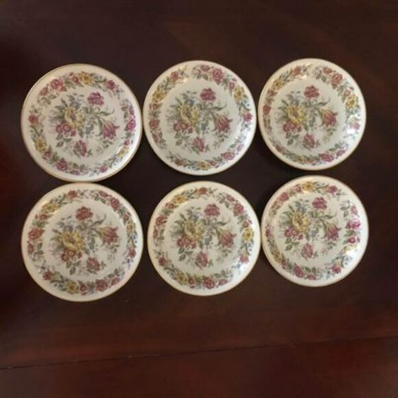 7 Piece Set Royal Jackson Fine China Lady Mayfair Serving Platter & Sauce Bowls - Picture 4 of 9